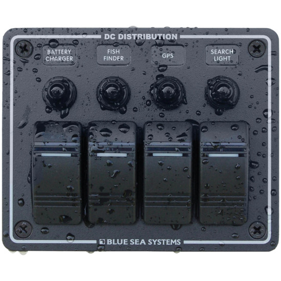 Quadro elettrico stagno Contura 4 sezioni BS8372 PIECESBATEAUX.COM