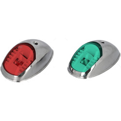 Set di 2 luci di navigazione a LED cromate 43250783 PIECESBATEAUX.COM