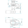 Guindeau vertical LEWMAR V4 1600W 12V chaine 8mm L66910078-143 PIECESBATEAUX.COM