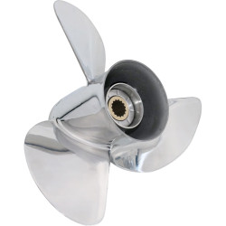 Hélice de acero inoxidable de 3 palas NEW SATURN YAMAHA 60-140 CV SOL3431-133-17 PIECESBATEAUX.COM