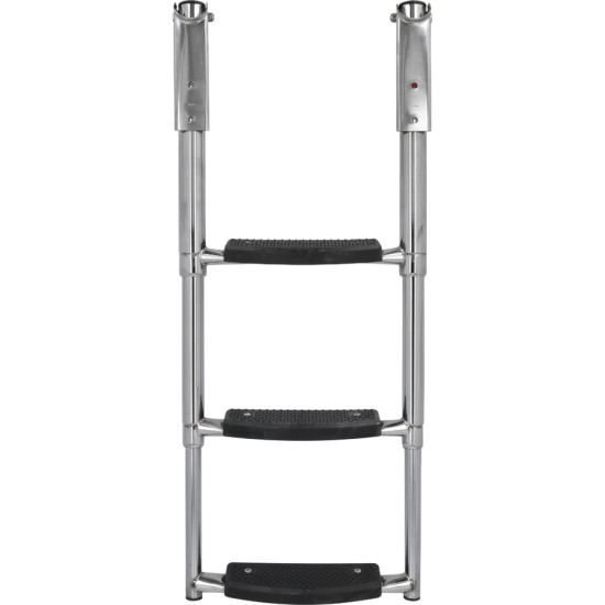 Escalera telescópica de acero inoxidable de 3 peldaños, plegable 40250682 PIECESBATEAUX.COM