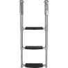 Scala telescopica in acciaio inossidabile a 3 gradini, ripiegabile 40250682 PIECESBATEAUX.COM