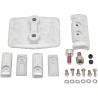Aluminium-Anoden-Set für MERCURY V8 4,6 l 250 und 300 AMS 8M0205955--8M0205956 PIECESBATEAUX.COM