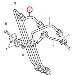 Manguera de inyección VOLVO D1-30 3812452 PIECESBATEAUX.COM