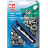 Set of 10 ø15mm snap fasteners + tool 390201--VDM PIECESBATEAUX.COM
