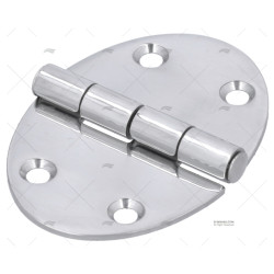Bisagra de acero inoxidable ovalada 78x56x2 40250452--IMN PIECESBATEAUX.COM