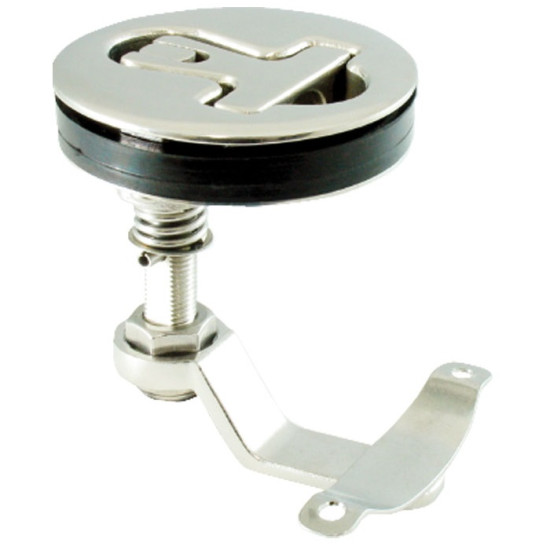Chiusura per pavimento rotondo in acciaio inox 316 09120711--IMN PIECESBATEAUX.COM