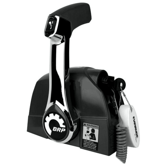 Boitier de Commande Pupitre Simple avec Trim et avec Clef JOHNSON-EVINRUDE 5006186 PIECESBATEAUX.COM