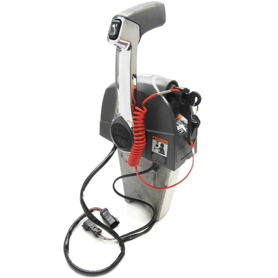 Boitier de Commande Pupitre Simple avec Trim et avec Clef JOHNSON-EVINRUDE 5006186 PIECESBATEAUX.COM