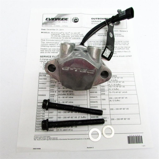Injecteur de Carburant EVINRUDE E-TEC 60-90Cv (2013 et +) 5010221 PIECESBATEAUX.COM