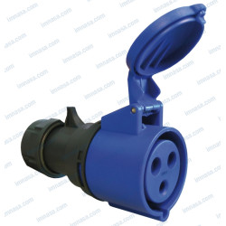 Spina femmina 2P+T CEE17 230V 16A 64000075--IMN PIECESBATEAUX.COM