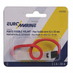 Portafusibles para fusible de vidrio 6,3x32 000383--EURO PIECESBATEAUX.COM