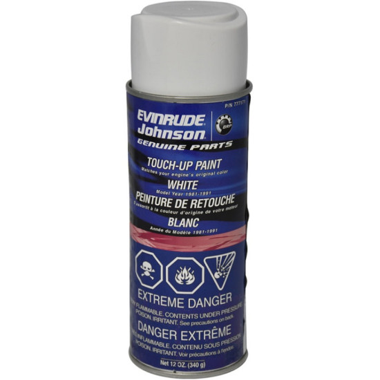 Vernice JOHNSON EVINRUDE Bianco (1981-2012) 777171 PIECESBATEAUX.COM