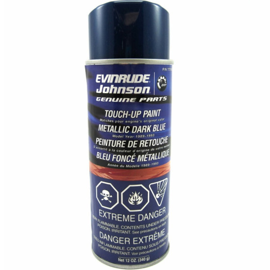 Pintura EVINRUDE azul oscuro metalizado (1989-1993) 777174 PIECESBATEAUX.COM