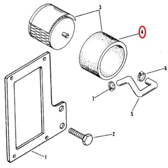 Elemento filtrante para motores diésel MERCRUISER 805312 PIECESBATEAUX.COM