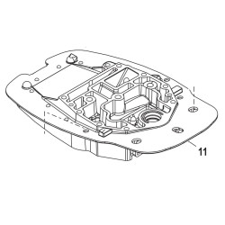 Placa de escape MERCURY 25 a 60Cv 4-Tiempos 825228A17 PIECESBATEAUX.COM