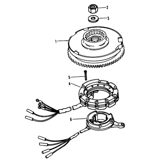 Statore MERCURY 55 a 90Cv 2-Tempi 3 cilindri 832074A4 PIECESBATEAUX.COM