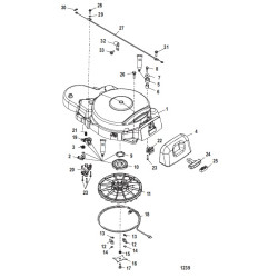 Lanzador MERCURY MARINER 25-40Cv 4-Tiempos (1998-2006) 835253A13 PIECESBATEAUX.COM