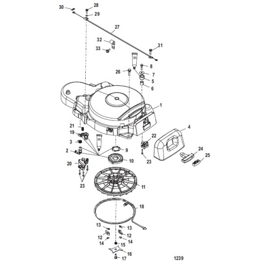 Lancia MERCURY MARINER 25-40Cv 4-Tempi (1998-2006) 835253A13 PIECESBATEAUX.COM