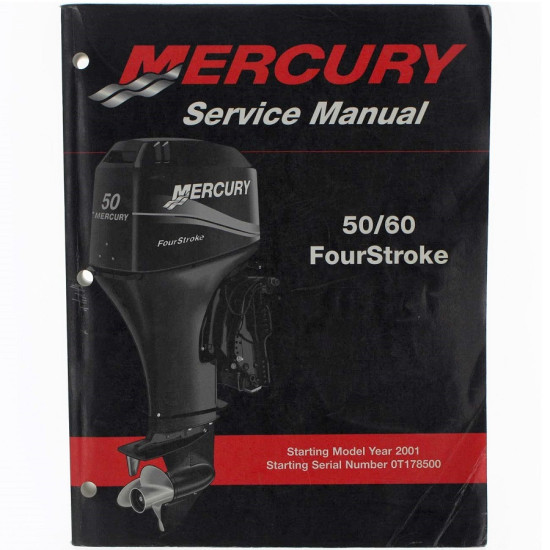 Manual de servicio MERCURY 40, 50 y 60 CV 4-Tiempos Carburador 858896 PIECESBATEAUX.COM