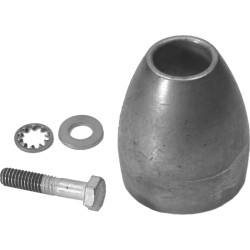 Anodo in alluminio per l'estremità dell'asse dell'elica MERCRUISER BRAVO 865182Q01 PIECESBATEAUX.COM