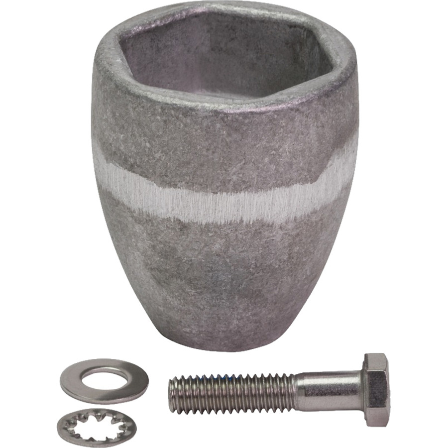 Ánodo de aluminio para el extremo del eje de la hélice MERCRUISER BRAVO 865182Q01 PIECESBATEAUX.COM