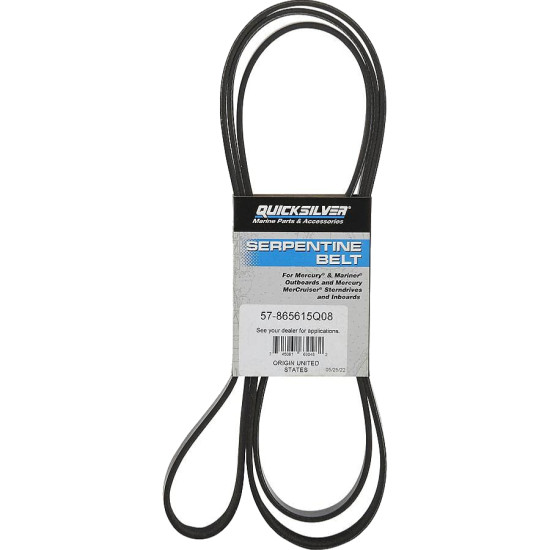 Cinghia serpentina MERCRUISER V6 e V8 lunga 2535 mm 865615Q08 PIECESBATEAUX.COM
