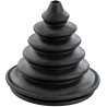 Fuelle de paso empotrado, diámetro 69 mm, negro 13250054 PIECESBATEAUX.COM