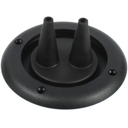 Passacavi a soffietto, 2 uscite, nero 13250056 PIECESBATEAUX.COM