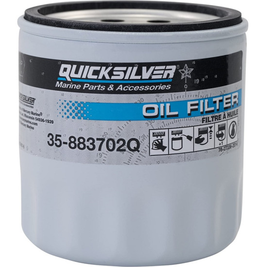 Filtro olio MERCRUISER, VOLVO, OMC V6 GM M18x1,5 8M0154767--883702Q PIECESBATEAUX.COM