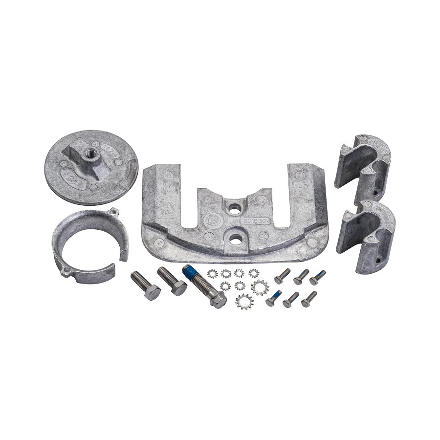 MERCRUISER Aluminum Anode Kit for BRAVO 1 Gearcase 888758Q02 PIECESBATEAUX.COM
