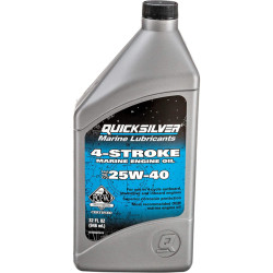 Olio 4 Tempi QUICKSILVER 25W40 (1L) 8M0086223--8M0206953 PIECESBATEAUX.COM