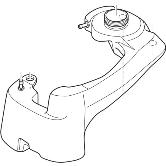 Réservoir Carburant MERCURY MARINER et TOHATSU 4, 5, 6Cv 4Temps 8M0088123 PIECESBATEAUX.COM