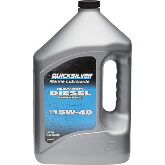 Olio diesel QUICKSILVER Uso intensivo 15W40 (4L) 8M0096794 PIECESBATEAUX.COM