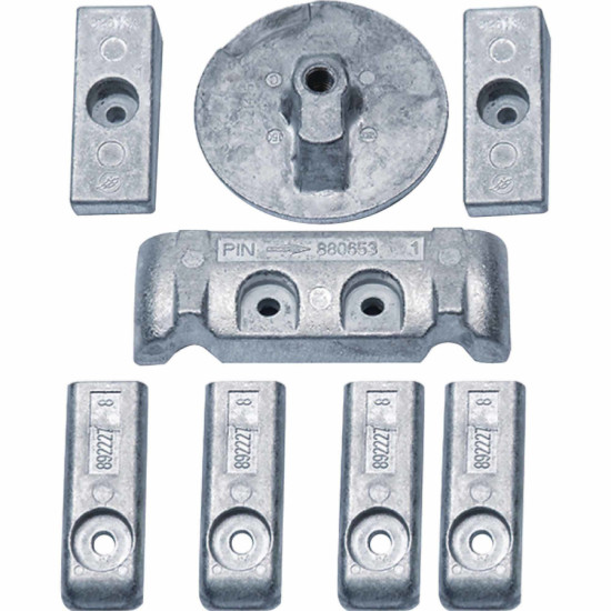 Kit anodi in alluminio MERCURY VERADO L6 da 200 a 300 CV RECKITMVERADO6AL PIECESBATEAUX.COM