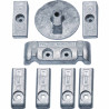 Kit de ánodos de aluminio MERCURY VERADO L6 de 200 a 300 CV RECKITMVERADO6AL PIECESBATEAUX.COM