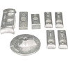 Kit anodi in alluminio MERCURY VERADO L6 da 200 a 300 CV RECKITMVERADO6AL PIECESBATEAUX.COM