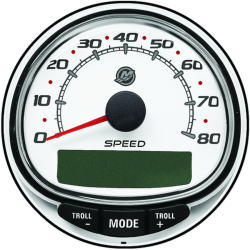 Velocímetro SmartCraft blanco 80 MPH 8M0135627 PIECESBATEAUX.COM