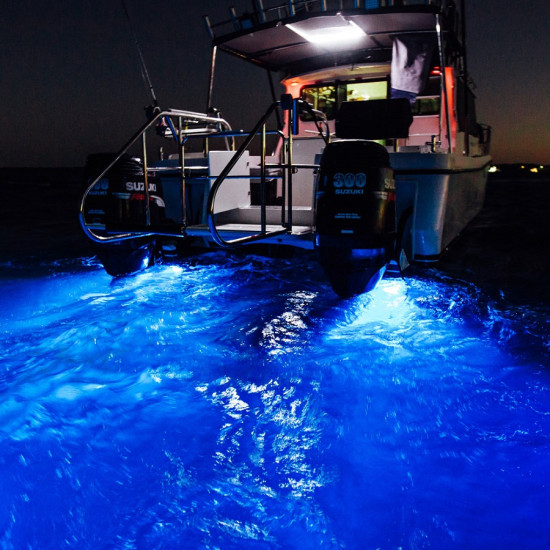 Faro subacqueo a LED bianco/blu APELO A1 71159 PIECESBATEAUX.COM