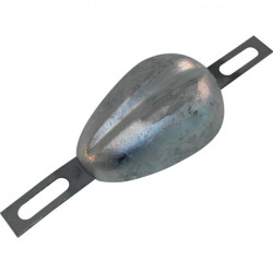 Anodo scafo in zinco da avvitare 1,9 kg 140x95 mm ANO1200 PIECESBATEAUX.COM