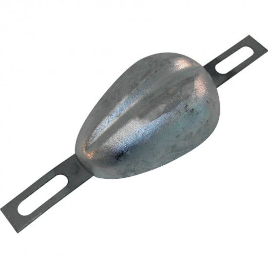 Anodo scafo in zinco da avvitare 1,9 kg 140x95 mm ANO1200 PIECESBATEAUX.COM