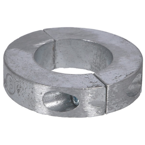 Zinc anode, narrow collar, inner diameter 50 mm, thickness 24 mm ANO852 PIECESBATEAUX.COM