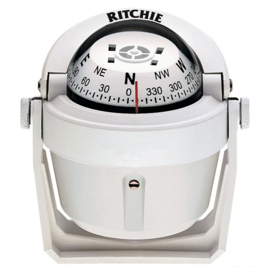 Brújula de Ruta RITCHIE EXPLORER B-51 BLANCO 70mm RITB-51W PIECESBATEAUX.COM