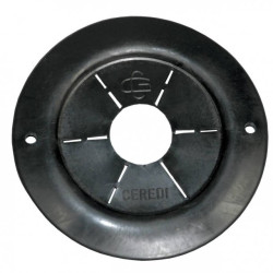 Borde de paso de cables/tubos de 90 mm de diámetro - Negro CER6022 PIECESBATEAUX.COM