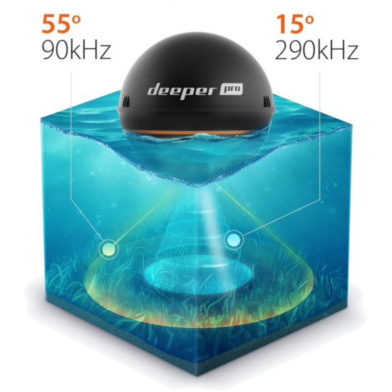 Sondeur sans fil WIFI DEEPER PRO DE-FLDP11 PIECESBATEAUX.COM