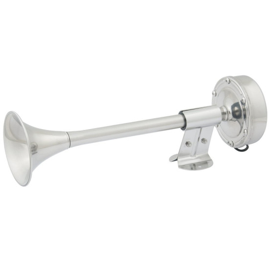 Clacson inox 1 tromba 12V AF-10010 PIECESBATEAUX.COM
