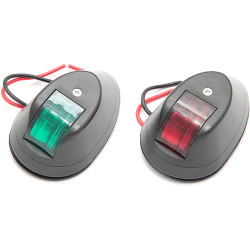Kit de 2 luces de navegación de plástico negro EA-C91003-1 PIECESBATEAUX.COM