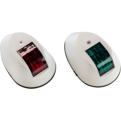 Kit di 2 luci di navigazione in plastica bianca EA-C91004-1 PIECESBATEAUX.COM