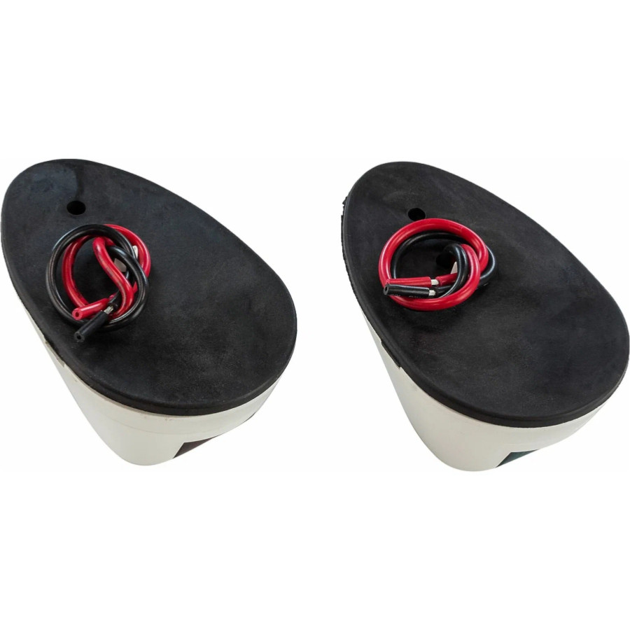 Kit de 2 Feux de Navigation Plastique Blanc EA-C91004-1 PIECESBATEAUX.COM