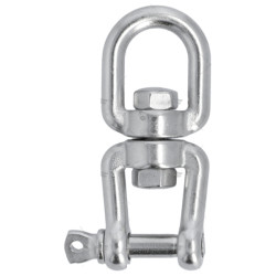 Eslabón giratorio de acero inoxidable de 10 mm de diámetro, grillete y ojo EMO104--20250166 PIECESBATEAUX.COM